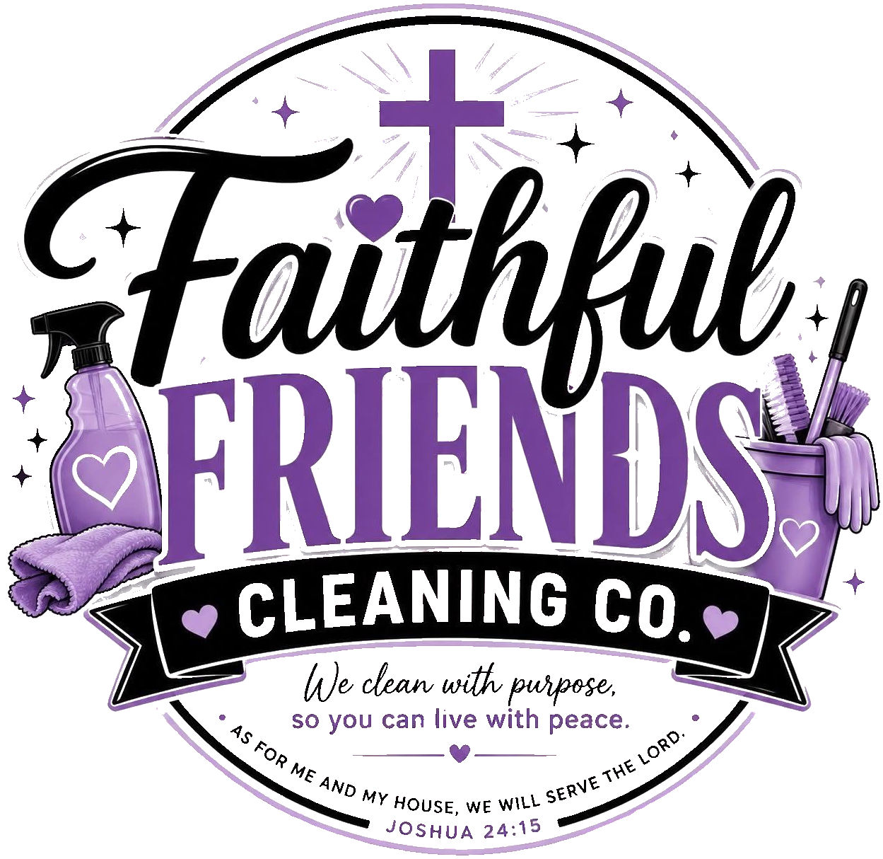 Faithful Friends Cleaning Co. logo