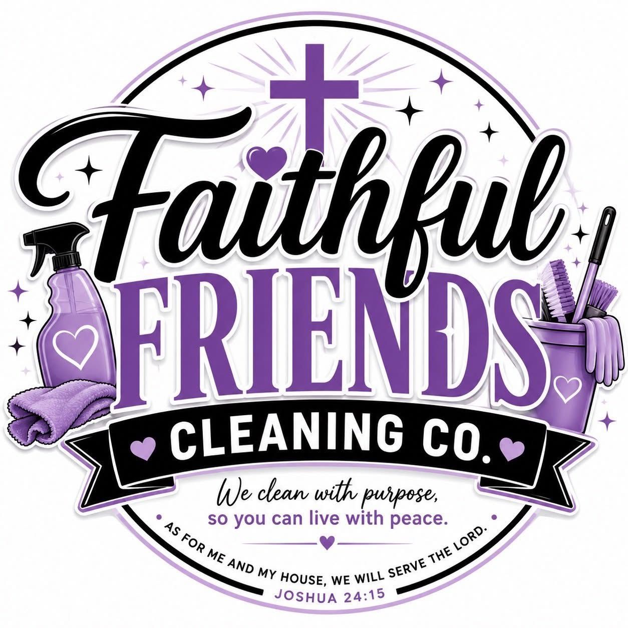 Faithful Friends Cleaning Co. logo